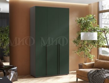 Шкаф 1200 мм 3-х ств. Норд графит/изумруд (Миф) в Невьянске - nevyansk.mebel-e96.ru