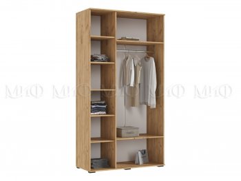 Шкаф 1200 мм 3-х ств. Норд дуб крафт/изумруд (Миф) в Невьянске - nevyansk.mebel-e96.ru