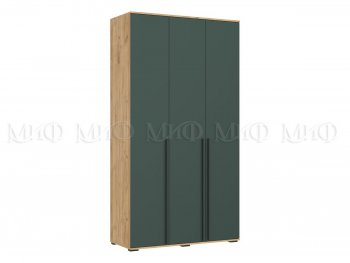 Шкаф 1200 мм 3-х ств. Норд с антресолью дуб крафт/изумруд (Миф) в Невьянске - nevyansk.mebel-e96.ru