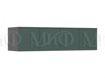 Шкаф 1600 мм 4-х створчатый Норд с антресолью, графит/изумруд (Миф) в Невьянске - nevyansk.mebel-e96.ru