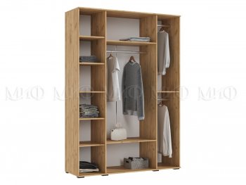 Шкаф 1600 мм 4-х створчатый Норд с антресолью,крафт/изумруд (Миф) в Невьянске - nevyansk.mebel-e96.ru