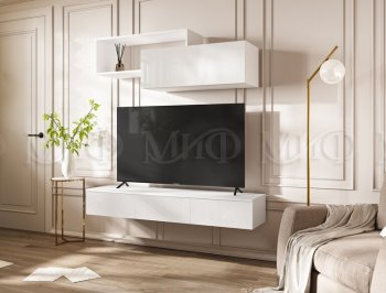 Стенка Норд-2 белый глянец (Миф) в Невьянске - nevyansk.mebel-e96.ru