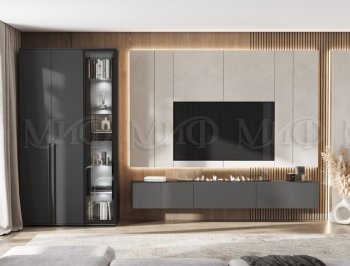 Стенка Норд графит (Миф) в Невьянске - nevyansk.mebel-e96.ru