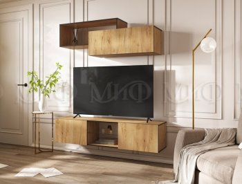 Стенка Норд-1 дуб крафт (Миф) в Невьянске - nevyansk.mebel-e96.ru