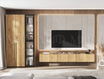 Стенка Норд дуб крафт (Миф) в Невьянске - nevyansk.mebel-e96.ru