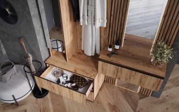 Шкаф 800+Тумба с зеркалом Норд (Миф) в Невьянске - nevyansk.mebel-e96.ru