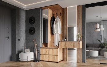 Прихожая+Тумба с зеркалом Норд (Миф) в Невьянске - nevyansk.mebel-e96.ru