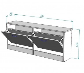 Обувница W19 (ЯШС) в Невьянске - nevyansk.mebel-e96.ru