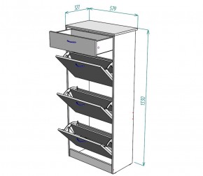 Обувница W23 (ДМ) в Невьянске - nevyansk.mebel-e96.ru