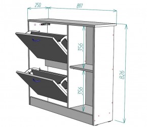 Обувница W29 (ДМ) в Невьянске - nevyansk.mebel-e96.ru