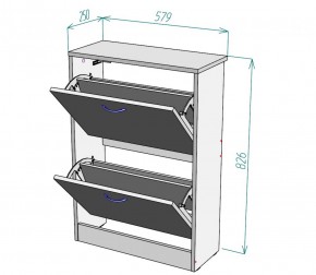 Обувница W3 (ДМ) в Невьянске - nevyansk.mebel-e96.ru