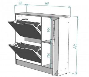 Обувница W32 (ДМ) в Невьянске - nevyansk.mebel-e96.ru