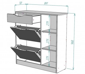 Обувница W34 (ДМ) в Невьянске - nevyansk.mebel-e96.ru