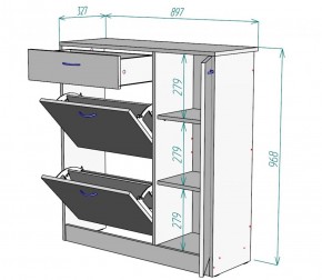 Обувница W35 (Белый) в Невьянске - nevyansk.mebel-e96.ru