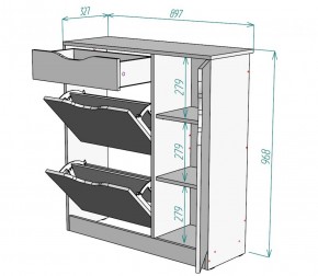 Обувница W36 (ДМ) в Невьянске - nevyansk.mebel-e96.ru