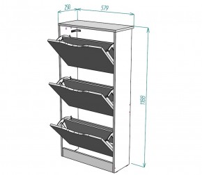 Обувница W8 (ДМ) в Невьянске - nevyansk.mebel-e96.ru