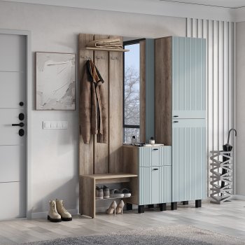 Прихожая Олива ПР-04 шарли бриз (БТС) в Невьянске - nevyansk.mebel-e96.ru