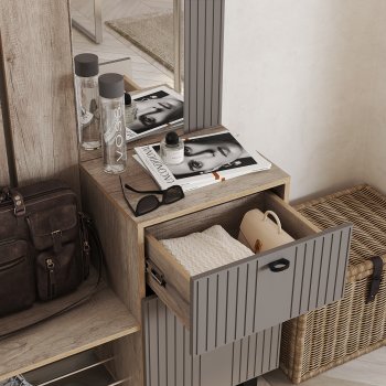 Прихожая Олива муссон софт, модульная (БТС) в Невьянске - nevyansk.mebel-e96.ru