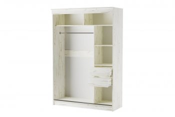 Шкаф-купе Орион 1500 мм крафт белый (Памир) в Невьянске - nevyansk.mebel-e96.ru