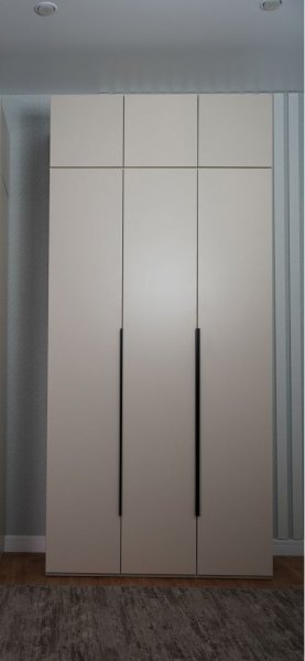 Шкаф 1200 мм Пальма с антресолью, Сатин (ДСВ) в Невьянске - nevyansk.mebel-e96.ru