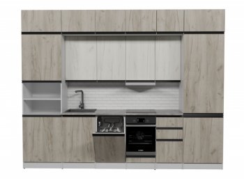 Кухонный гарнитур Паола люкс 3000 мм (Герда) в Невьянске - nevyansk.mebel-e96.ru