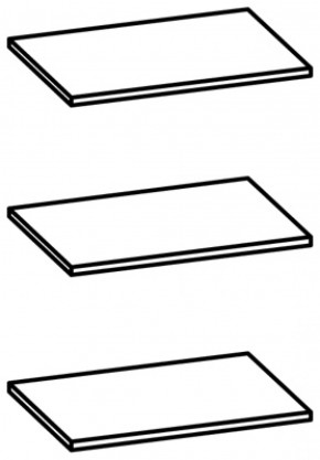 Полки арт. П107 для артикула 107 (3 шт.) в Невьянске - nevyansk.mebel-e96.ru