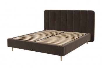 Кровать двуспальная Рино коричневый (БМ) в Невьянске - nevyansk.mebel-e96.ru