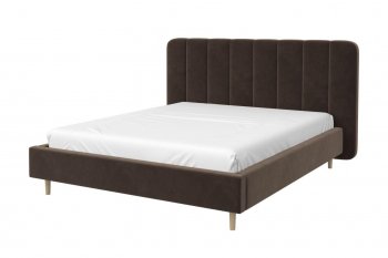 Кровать двуспальная Рино коричневый (БМ) в Невьянске - nevyansk.mebel-e96.ru