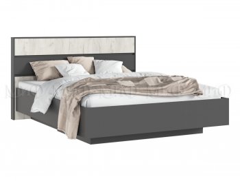 Кровать парящая Роджина с подсветкой, графит/крафт белый (Миф) в Невьянске - nevyansk.mebel-e96.ru