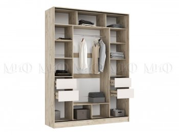 Спальный гарнитур Роджина крафт серый/кашемир, модульный (Миф) в Невьянске - nevyansk.mebel-e96.ru