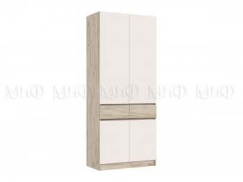 Шкаф 1000 мм Роджина крафт серый/кашемир (Миф) в Невьянске - nevyansk.mebel-e96.ru