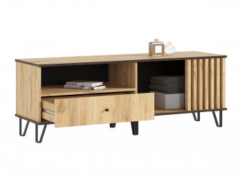 Тумба ТВ (1500) Роджина дуб крафт (Миф) в Невьянске - nevyansk.mebel-e96.ru