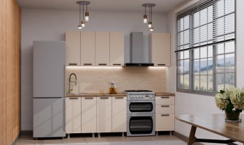 Кухонный гарнитур Ромашка 1600 мм Кашемир (Аленка) в Невьянске - nevyansk.mebel-e96.ru