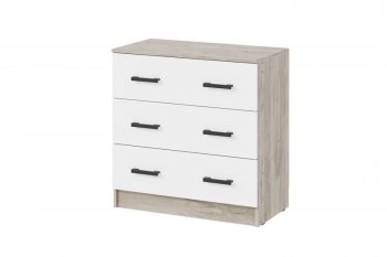 Комод Ронда КМ-02 дуб крафт серый/белый (ИЦ) в Невьянске - nevyansk.mebel-e96.ru