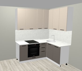 Кухонный гарнитур угловой 2000*1400 мм (Санвут) в Невьянске - nevyansk.mebel-e96.ru