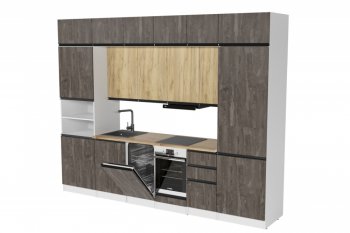 Кухонный гарнитур Сапфир 2 экстра 3000 мм (Герда) в Невьянске - nevyansk.mebel-e96.ru