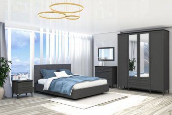 Кровать Шарм (арт.031М1) настил, Антрацит (Диал) в Невьянске - nevyansk.mebel-e96.ru