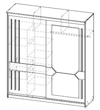 Шкаф-купе № 25 2000 мм (СВ) в Невьянске - nevyansk.mebel-e96.ru