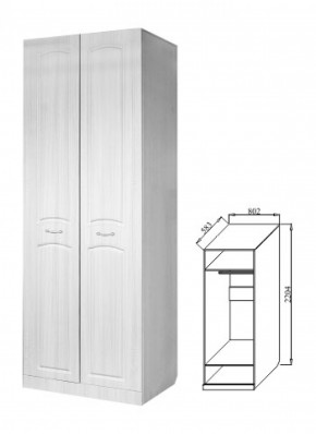 Шкаф 2-х дверный для платья и белья Ева-10 в Невьянске - nevyansk.mebel-e96.ru