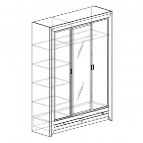 Шкаф 3-дверный Фьорд 150 (Яна) в Невьянске - nevyansk.mebel-e96.ru