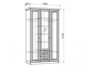 Шкаф 1300 мм 3-х створчатый Белла (Мебельсон) в Невьянске - nevyansk.mebel-e96.ru