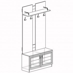 Шкаф для одежды открытый Лира 58 (Яна) в Невьянске - nevyansk.mebel-e96.ru