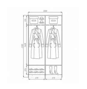 Шкаф-купе ХИТ 22-4-12/2-11 (420) в Невьянске - nevyansk.mebel-e96.ru