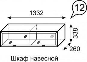 Шкаф навесной Венеция 12 бодега в Невьянске - nevyansk.mebel-e96.ru