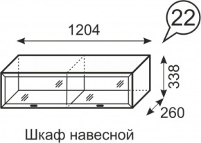 Шкаф навесной Венеция 22 бодега в Невьянске - nevyansk.mebel-e96.ru