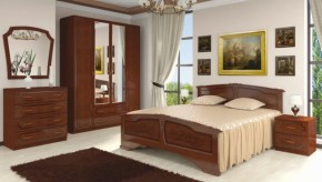 Шкаф 1600 мм ШК-4 с 2 зерк. ЛАК Орех Тёмный (БМ) в Невьянске - nevyansk.mebel-e96.ru