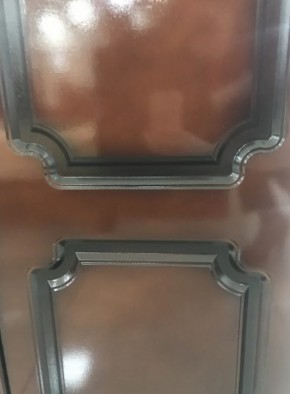 Шкаф 1300 мм ШР-3 без зерк. ЛАК Орех Тёмный (БМ) в Невьянске - nevyansk.mebel-e96.ru