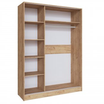 Шкаф-купе Стиль-2 1600 мм крафт/кашемир (Текс) в Невьянске - nevyansk.mebel-e96.ru