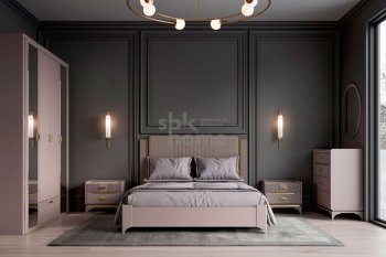 Кровать с мягкой спинкой Сиде (СБК) в Невьянске - nevyansk.mebel-e96.ru