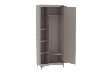 Шкаф 800 мм 2-дверный NEW Сиде Мокко (СБК) в Невьянске - nevyansk.mebel-e96.ru